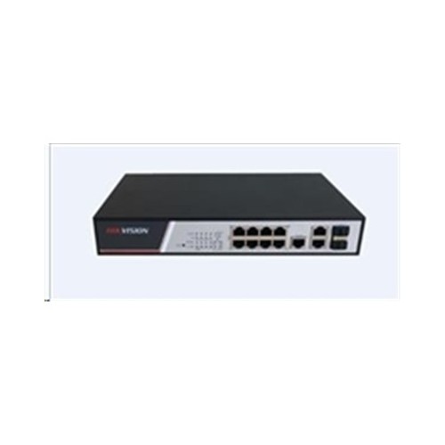 SWITCH 8P POE 100M HIKVISION DS-3E2310P 2P UPLINK 1GB/SFP 1P CONSOLE-10GBPS-LAYER2-3-4  240 VAC 140W- FULL MANAGED