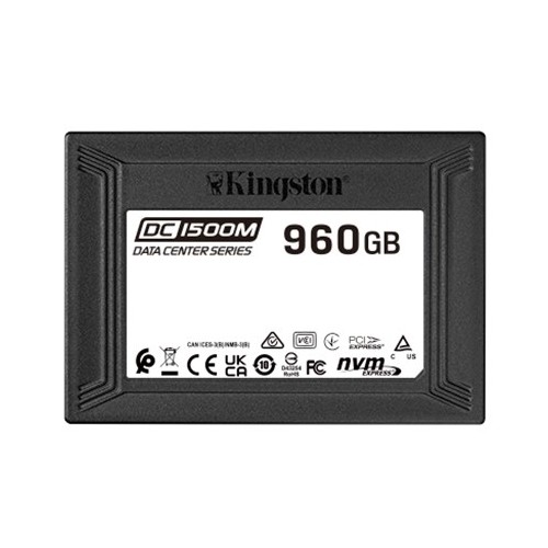 SSD-SOLID STATE DISK 2.5"  960GB U.2 PCIE NVME GEN3X4 KINGSTON DATACENTER/ENTERPRISE SEDC1500M/960G READ:3100MB/S-WRITE:1700...