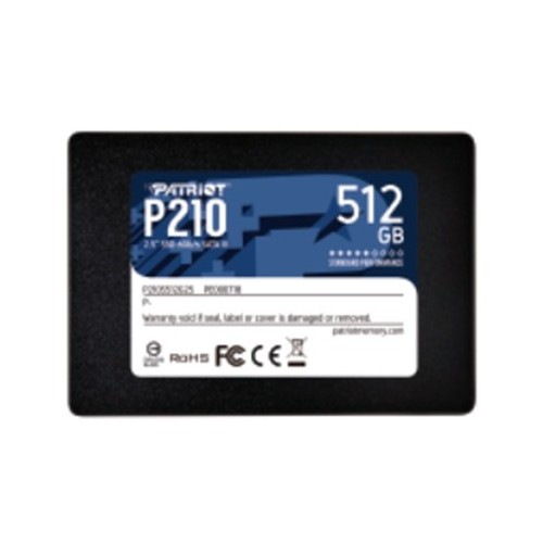 SSD-SOLID STATE DISK 2.5"  512GB SATA3 PATRIOT P210S512G25 P210 READ:520MB/S-WRITE:430MB/S