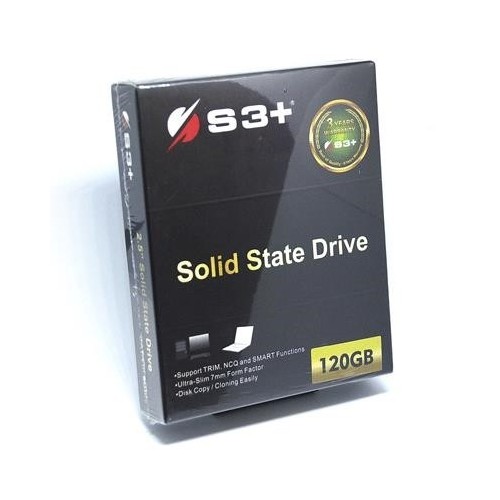 SSD-SOLID STATE DISK 2.5" 120GB SATA3 S3+ S3SSDC120 READ: 520MB/S-WRITE: 320MB/S