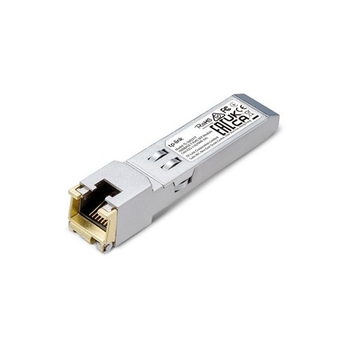 MODULO TP-LINK TL-SM331T 1000BASE-T RJ45 SFP 1000MBPS RJ45 COPPER TRANSCEIVER, PLUG AND PLAY WITH SFP SLOT, UP TO 100MT