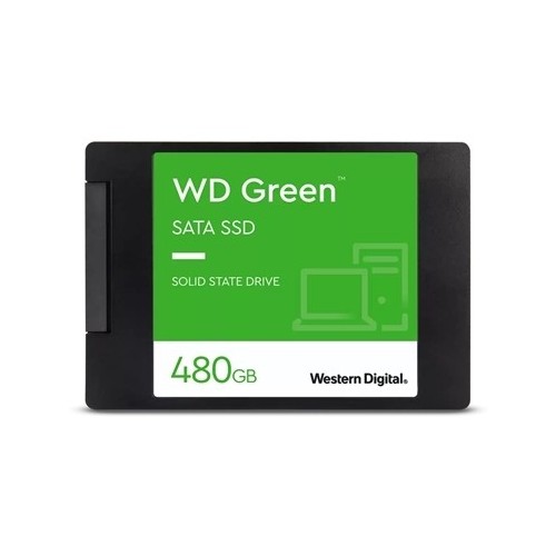 SSD-SOLID STATE DISK 2.5"  480GB SATA3 WD GREEN WDS480G3G0A READ:540MB/S-WRITE:465MB/S