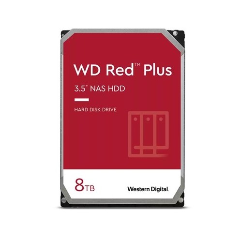 HARD DISK SATA3 3.5" X NAS 8000GB(8TB) WD80EFZZ WD RED PLUS 256MB CACHE 7200RPM FINO A 24 ALLGGIAMENTI