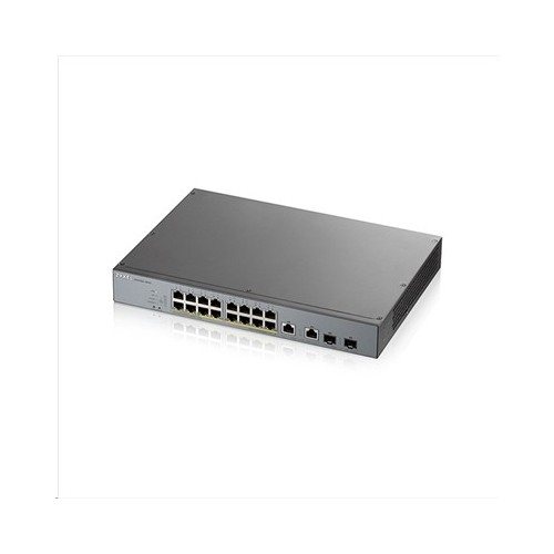 SWITCH 16P LAN GIGABIT POE ZYXEL GS1350-18HP-EU0101F MANAGED X CCTV - 2P COMBO GIGABIT UPLINK