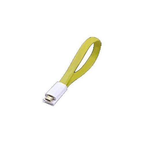 CAVO USB-MICRO USB PER SMARTPHONE E TABLET ATLANTIS P019-UMC-GR-0.2- COLORE VERDE 0.2MT- CONTATTI MAGNETICI-EAN: 80269740167...