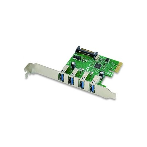 SCHEDA PCI EXPRESS 4P USB3.0 CONCEPTRONIC EMRICK02G SUPPORTA UASP, CONNETTORE SATA 15 PIN X  MAGGIORE POTENZA
