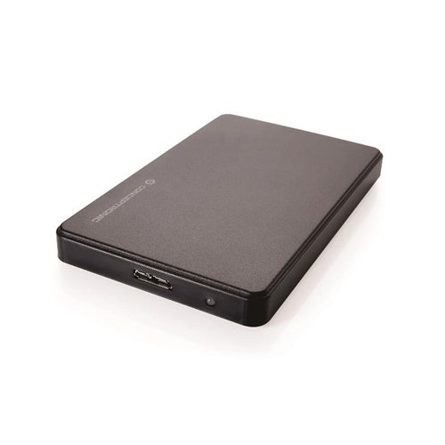BOX EST X HD2.5" SATA CONCEPTRONIC CHD2MUSB3B (NECESSARIO HD) INTERF. USB 3.0 - NERO SATINATO - INCL.CUSTODIA VIAGGIO