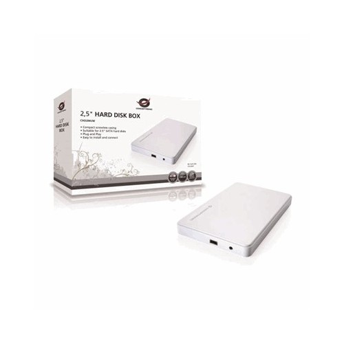 BOX EST X HD2.5" SATA ULTRA SOTTILE CONCEPTRONIC CHD2MUW (NECESSARIO HD) INTERF. USB 2.0 - BIANCO - NO VITI