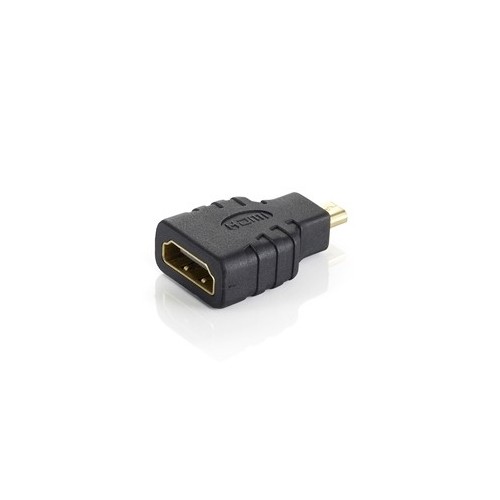 ADATTATORE MICRO HDMI (TYPE D) - HDMI (TYPE A) M/F EQUIP 118915 NERO - EAN: 4015867176429 