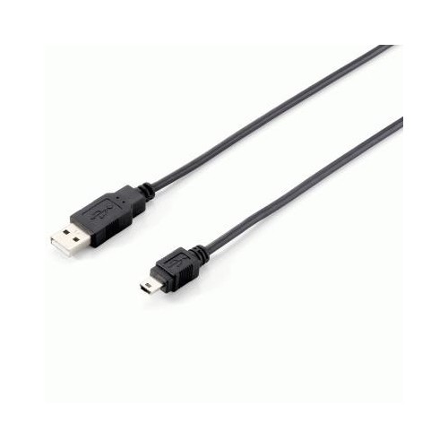 CAVO USB2.0 MINI 5P M/M 1,8MT EQUIP 128521 NERO - EAN: 4015867107829 